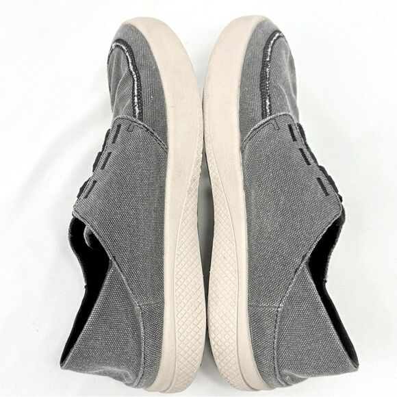 Chaco Ojai 3Eye Black Gray Slip On Canvas Fold Heel Deck Loafer - Picture 7 of 14